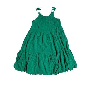 George dress Vibrant Green Crepe cotton Kids Casual Dress